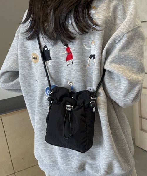 MASHIRO(マシロ)の「【MASHIRO】ポリミニショルダーバッグ ノームコア(MA/EK651)(ショルダーバッグ・メンズ・ブラック/アイボリー/グレー・FREE)」の2枚目の写真