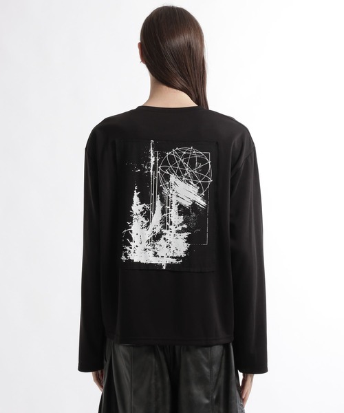 HARE(ハレ)の「ドローイングバックプリントカットLS(HARE)(Tシャツ/カットソー・メンズ・ホワイト/ブラック・FREE)」の15枚目の写真