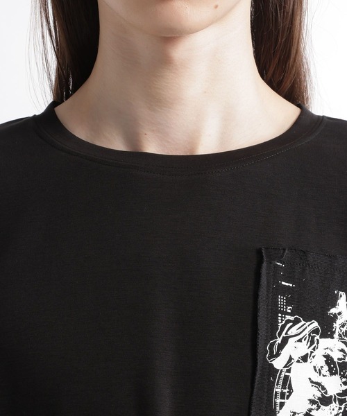 HARE(ハレ)の「ドローイングバックプリントカットLS(HARE)(Tシャツ/カットソー・メンズ・ホワイト/ブラック・FREE)」の16枚目の写真