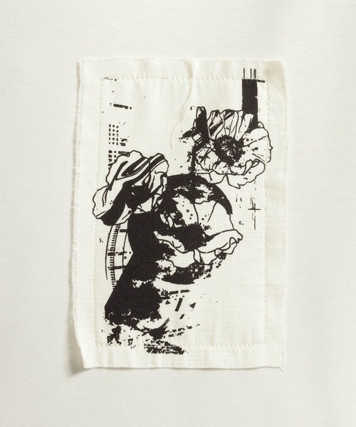 HARE(ハレ)の「ドローイングバックプリントカットLS(HARE)(Tシャツ/カットソー・メンズ・ホワイト/ブラック・FREE)」の21枚目の写真