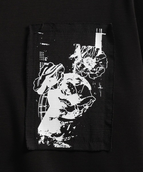 HARE(ハレ)の「ドローイングバックプリントカットLS(HARE)(Tシャツ/カットソー・メンズ・ホワイト/ブラック・FREE)」の22枚目の写真