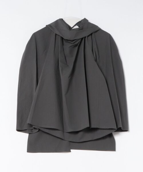 AMOMENTO（アモーメント）の「AMOMENTO COTTON SCARF TOP（その他トップス・レディース・ホワイト/グレー・0）」の6枚目の写真