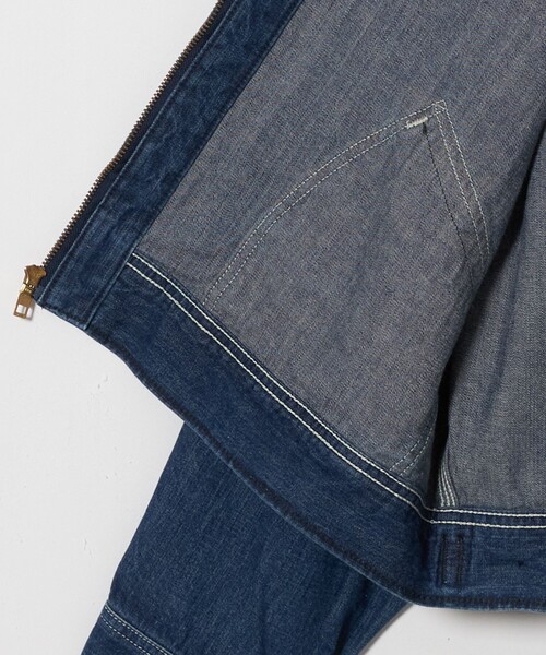 Lee(リー)の「【別注】<Lee for 6>ZIP UP BLOUSON COBALT/ジャケット(ブルゾン・レディース・コバルトブルー・M/S)」の4枚目の写真