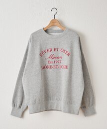 【WEB限定】ロゴ刺繍スウェットプルオーバー