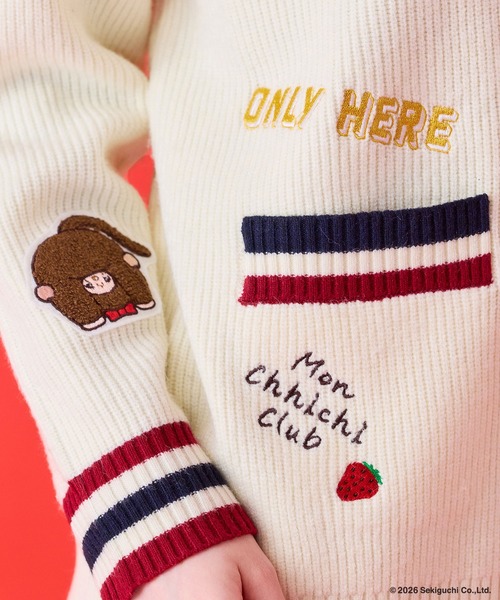 Jolly Poupee（ジョリープッペ）の「【モンチッチ】メッセージ刺繍カーディガン（カーディガン/ボレロ・レディース・オフホワイト/ネイビー・FREE/38）」の13枚目の写真