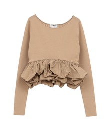 STUDIOUS（ステュディオス）の「【CLANE/クラネ】W BALLOON SHORT KNIT TOPS/ダブルバルーンショートニットトップス（ニット/セーター）」