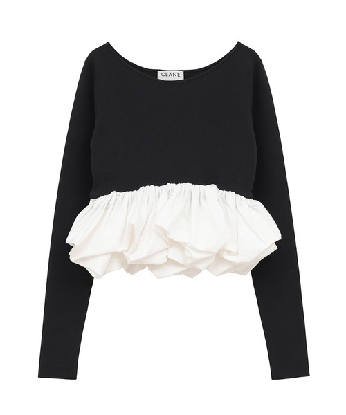 まる⭐︎CLANE トップス 白黒セット CLANE｜クラネのトップス通販 - ZOZOTOWN