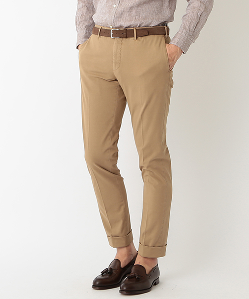 INCOTEX（インコテックス）の「INCOTEX / "SKINFIT"ストレッチチノ（チノパンツ・メンズ・ライトブラウン/ネイビー/ホワイト/ブラウン・50/44/46/48）」の3枚目の写真