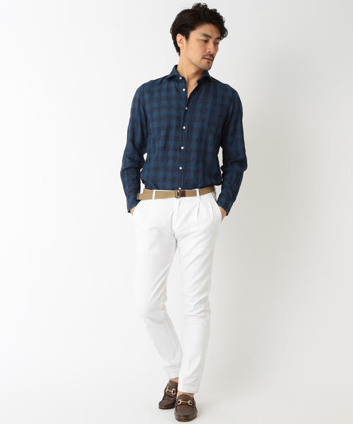 INCOTEX（インコテックス）の「INCOTEX / "SKINFIT"ストレッチチノ（チノパンツ・メンズ・ライトブラウン/ネイビー/ホワイト/ブラウン・50/44/46/48）」の9枚目の写真