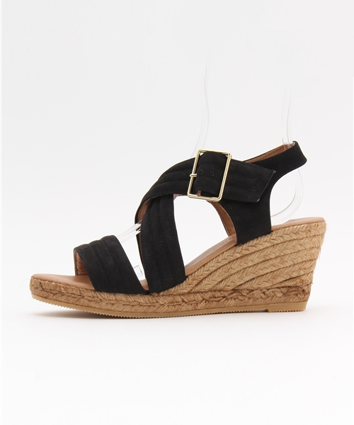 GAIMO（ガイモ）の「【GAIMO】ヌバックストラップエスパ◆（サンダル・レディース・ブラック/ベージュ系その他・36/37/35/38）」の6枚目の写真