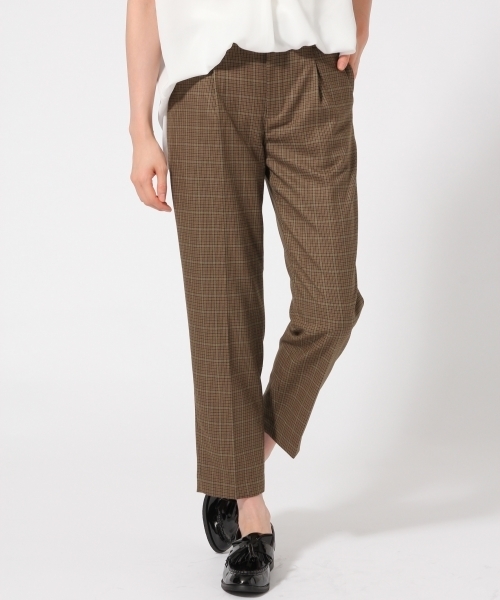 GLOBAL WORK(グローバルワーク)の「TRガラテーパードパンツ/719274(その他パンツ・レディース・ライトブルー/ブラウン系その他/グレー/ダークグレー・LARGE/SMALL/MEDIUM)」の4枚目の写真