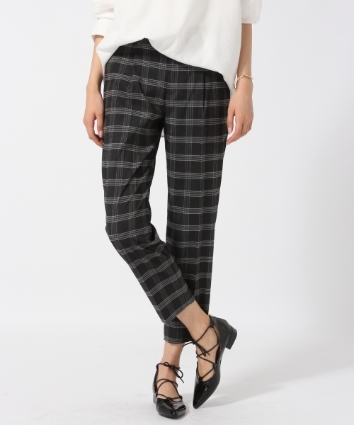 GLOBAL WORK(グローバルワーク)の「TRガラテーパードパンツ/719274(その他パンツ・レディース・ライトブルー/ブラウン系その他/グレー/ダークグレー・LARGE/SMALL/MEDIUM)」の2枚目の写真