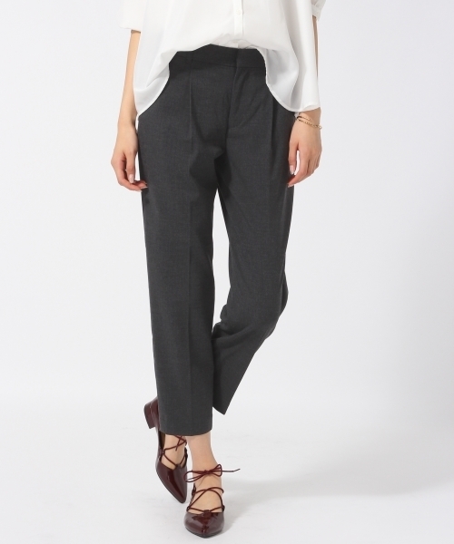 GLOBAL WORK(グローバルワーク)の「TRガラテーパードパンツ/719274(その他パンツ・レディース・ライトブルー/ブラウン系その他/グレー/ダークグレー・LARGE/SMALL/MEDIUM)」の3枚目の写真