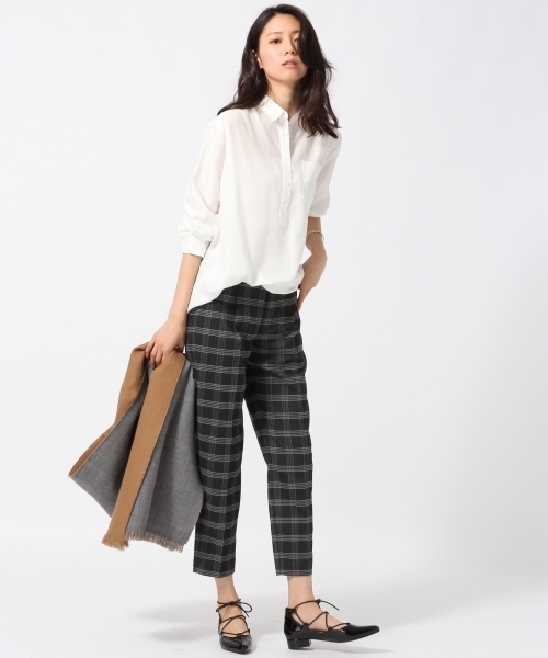 GLOBAL WORK(グローバルワーク)の「TRガラテーパードパンツ/719274(その他パンツ・レディース・ライトブルー/ブラウン系その他/グレー/ダークグレー・LARGE/SMALL/MEDIUM)」の16枚目の写真