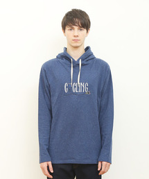 Design Tshirts Store graniph | カラーネップパーカー/サイクリングロゴ(パーカー)