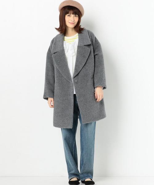 Another Edition（アナザーエディション）の「シャギーコート◆（その他アウター・レディース・グレー/ナチュラル/ピンク・MEDIUM/SMALL）」の15枚目の写真