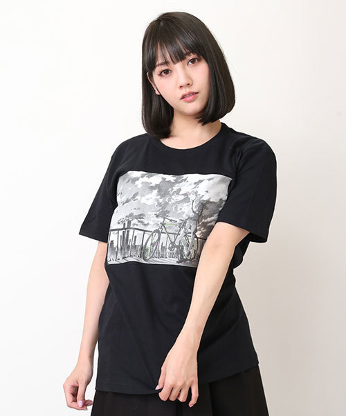 RADIO EVA 451 The bicycle ASUKA T-Shirt(Tシャツ/カットソー)|RADIO EVA(ラヂオエヴァ) RADIO EVA 451 The bicycle ASUKA T-Shirt(Tシャツ/カットソー)|RADIO EVA(ラヂオエヴァ)
