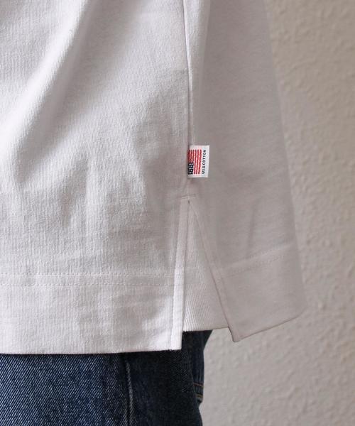 coen（コーエン）の「SMITH別注ポケットTシャツ（Tシャツ/カットソー・メンズ・ネイビー/ホワイト・LARGE/MEDIUM/X-LARGE/SMALL）」の5枚目の写真