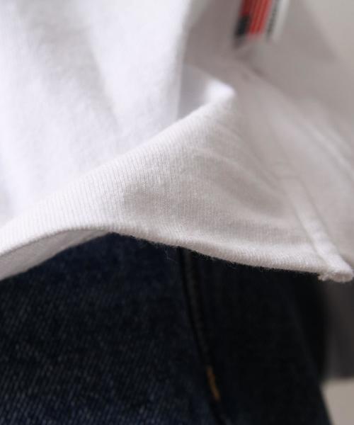 coen（コーエン）の「SMITH別注ポケットTシャツ（Tシャツ/カットソー・メンズ・ネイビー/ホワイト・LARGE/MEDIUM/X-LARGE/SMALL）」の6枚目の写真