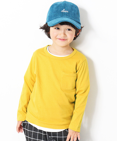 devirock(デビロック)の「【旧モデル】パックT★クルーネック無地長袖Tシャツ(Tシャツ/カットソー・キッズ・ネイビー/杢グレー/ブラック/カーキ/ホワイト/スモークピンク/パープル系その他/レッド系その他/イエロー系その他・160cm/150cm/130cm/120cm/110cm/140cm/100cm)」の7枚目の写真