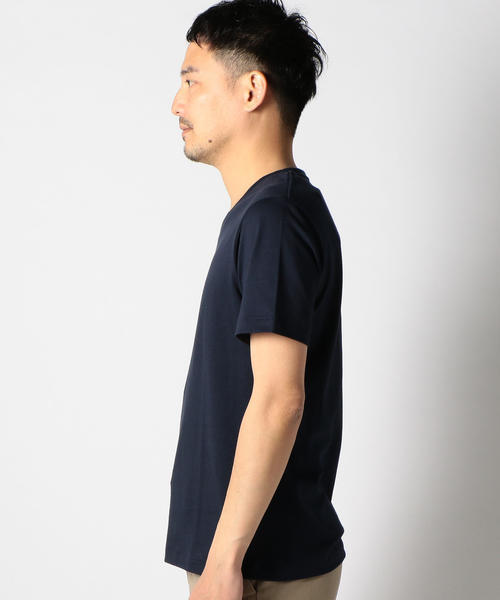 SHIPS（シップス）の「SC: アメリカンシーアイランドコットン Vネック Tシャツ■（Tシャツ/カットソー・メンズ・オリーブ/ホワイト/ベージュ/グレー/ピンク/ネイビー/パープル/ブルー/マスタード・MEDIUM/SMALL/LARGE/X-LARGE）」の16枚目の写真