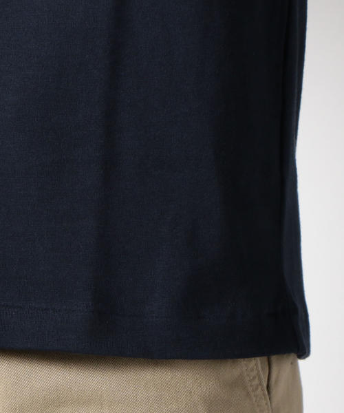 SHIPS（シップス）の「SC: アメリカンシーアイランドコットン Vネック Tシャツ■（Tシャツ/カットソー・メンズ・オリーブ/ホワイト/ベージュ/グレー/ピンク/ネイビー/パープル/ブルー/マスタード・MEDIUM/SMALL/LARGE/X-LARGE）」の21枚目の写真