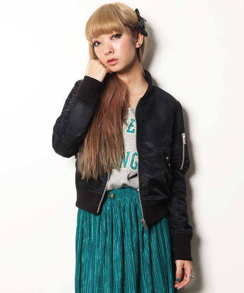 jouetie（ジュエティ）の「BUFFALOコラボMA-1（MA-1・レディース・ブラック/カーキ・MEDIUM）」の2枚目の写真