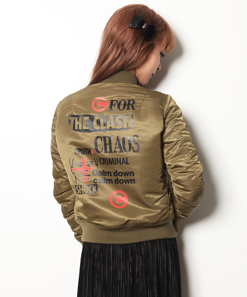 jouetie（ジュエティ）の「BUFFALOコラボMA-1（MA-1・レディース・ブラック/カーキ・MEDIUM）」の4枚目の写真