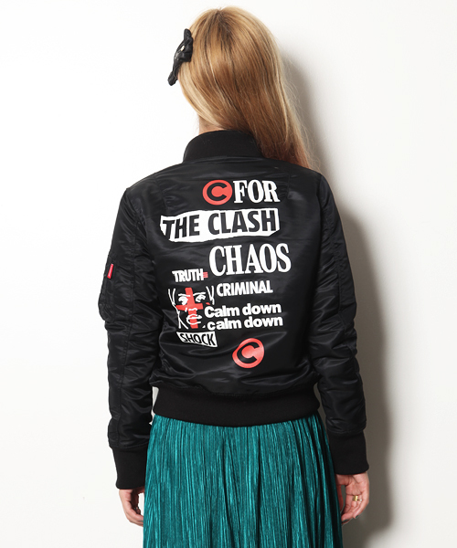 jouetie（ジュエティ）の「BUFFALOコラボMA-1（MA-1・レディース・ブラック/カーキ・MEDIUM）」の5枚目の写真