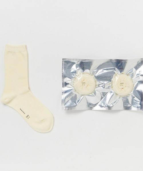 Hender Scheme(エンダースキーマ)の「Hender Scheme(エンダー スキーマ) safe socks(ソックス/靴下・メンズ・ホワイト/イエロー/ネイビー・MEDIUM/LARGE)」の2枚目の写真