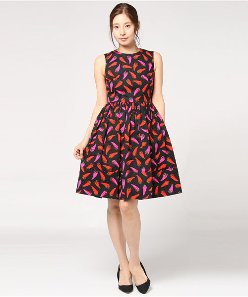 kate spade new york(ケイトスペード ニューヨーク)の「HAUTE STUFF HOT PEPPER FIT AND FLARE DRESS(ワンピース・レディース・その他14・0/2)」の7枚目の写真