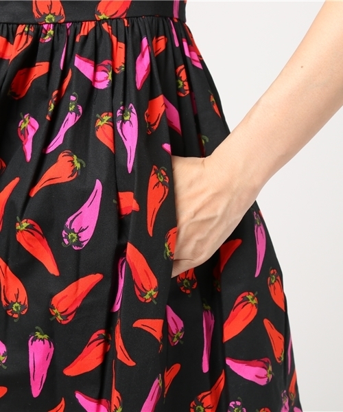 kate spade new york(ケイトスペード ニューヨーク)の「HAUTE STUFF HOT PEPPER FIT AND FLARE DRESS(ワンピース・レディース・その他14・0/2)」の2枚目の写真