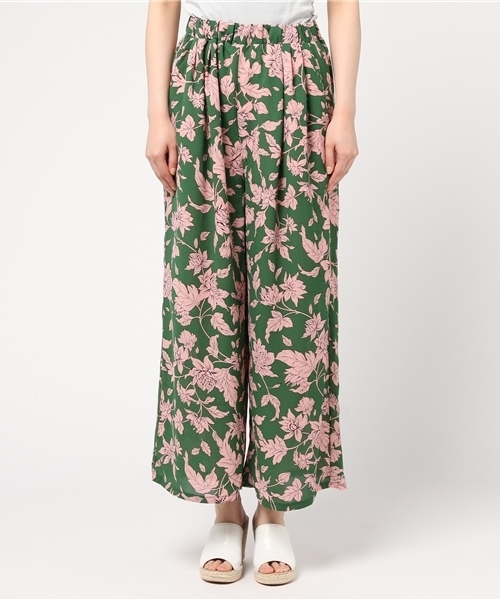 PUNYUS(プニュズ)の「リゾート柄ワイドパンツ(その他パンツ・レディース・イエロー/ブラック/グリーン・1/2/3/4)」の4枚目の写真