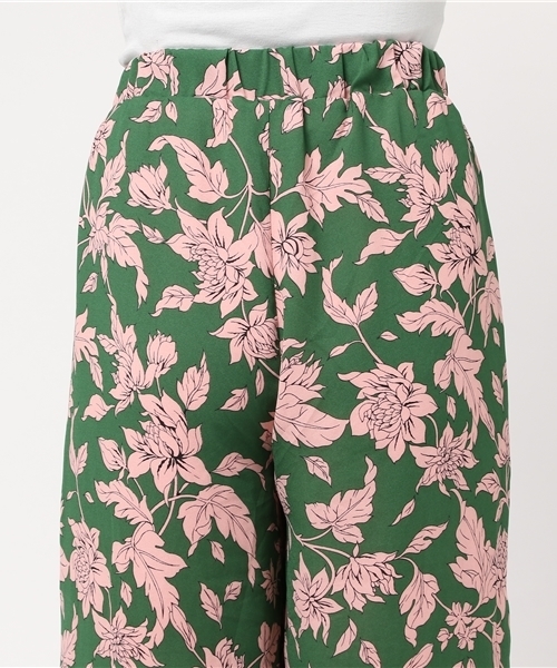 PUNYUS(プニュズ)の「リゾート柄ワイドパンツ(その他パンツ・レディース・イエロー/ブラック/グリーン・1/2/3/4)」の8枚目の写真