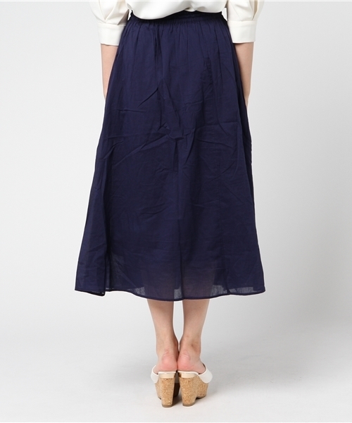 LBC（エルビーシー）の「コットンボイル4枚ハギスカート       （スカート・レディース・マスタード/ネイビー/グリーン・LARGE/MEDIUM）」の8枚目の写真