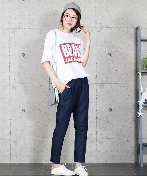 reca（レカ）の「長いシーズン着まわしOK◇ストレッチデニムテーパードパンツ（デニムパンツ・レディース・ブルー系その他/ブルー・LL/L/M）」の6枚目の写真