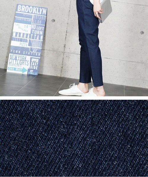 reca（レカ）の「長いシーズン着まわしOK◇ストレッチデニムテーパードパンツ（デニムパンツ・レディース・ブルー系その他/ブルー・LL/L/M）」の11枚目の写真