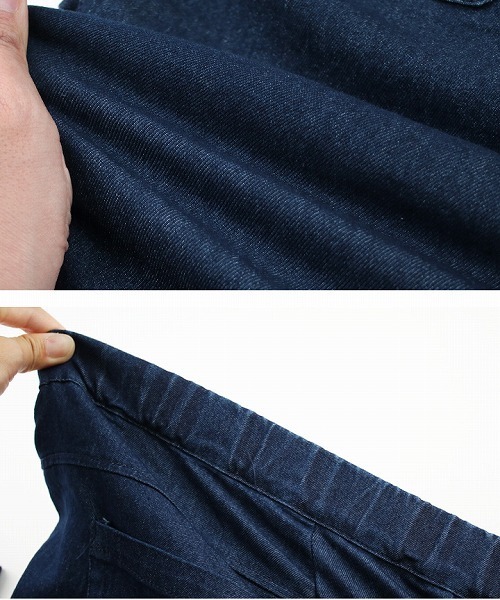 reca（レカ）の「長いシーズン着まわしOK◇ストレッチデニムテーパードパンツ（デニムパンツ・レディース・ブルー系その他/ブルー・LL/L/M）」の7枚目の写真