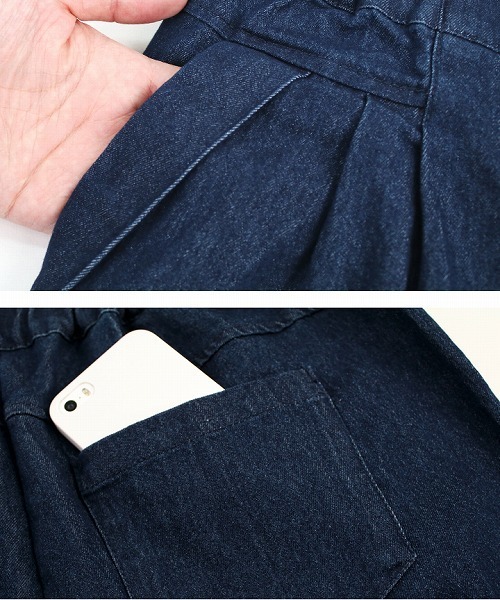 reca（レカ）の「長いシーズン着まわしOK◇ストレッチデニムテーパードパンツ（デニムパンツ・レディース・ブルー系その他/ブルー・LL/L/M）」の17枚目の写真