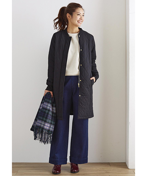 Live in comfort（リブインコンフォート）の「リブ　イン　コンフォート　しっかり素材で脚のラインをカモフラージュ　コットンワイドパンツ（その他パンツ・レディース・インディゴブルー/ブラック/キャメル/カーキ/ベージュ・10/6/8/11/9/12/7/2/15 /14/13/3/1/5/4）」の19枚目の写真