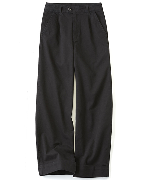 Live in comfort（リブインコンフォート）の「リブ　イン　コンフォート　しっかり素材で脚のラインをカモフラージュ　コットンワイドパンツ（その他パンツ・レディース・インディゴブルー/ブラック/キャメル/カーキ/ベージュ・10/6/8/11/9/12/7/2/15 /14/13/3/1/5/4）」の22枚目の写真