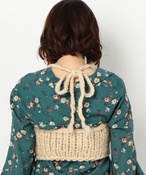 Another Edition（アナザーエディション）の「CONTROL FLEAKローゲージビスチェ〈コントロールフリーク〉◆（ニット/セーター・レディース・ベージュ/ネイビー・FREE）」の10枚目の写真