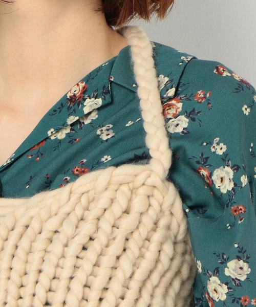 Another Edition（アナザーエディション）の「CONTROL FLEAKローゲージビスチェ〈コントロールフリーク〉◆（ニット/セーター・レディース・ベージュ/ネイビー・FREE）」の4枚目の写真