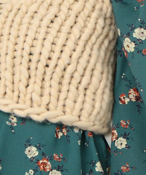 Another Edition（アナザーエディション）の「CONTROL FLEAKローゲージビスチェ〈コントロールフリーク〉◆（ニット/セーター・レディース・ベージュ/ネイビー・FREE）」の5枚目の写真