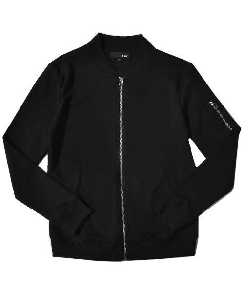 JOKER（ジョーカー）の「スウェットMA-1フライトジャケット（MA-1・メンズ・ブラック/オフホワイト/杢グレー/ネイビー/カーキ/サックスブルー/ブルー系その他/グレー系その他/ライトピンク/ブラック系その他2/ブラック系その他/グレー系その他2/チェック/ホワイト系その他/レッド系その他/ブラウン系その他・L/XL/M/S）」の22枚目の写真