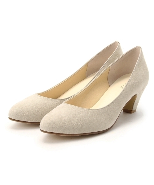 grove（グローブ）の「ふわっと包まれる、やわここちパンプス(日本製)（パンプス・レディース・ブラック/グレー/チェック/ピンク/ブルー/レッド/レモンイエロー/パープル/グリーン/ブルー系1/アイボリー・40/35/45/30/50/25/20）」の4枚目の写真