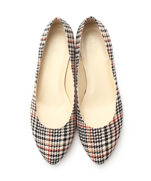 grove（グローブ）の「ふわっと包まれる、やわここちパンプス(日本製)（パンプス・レディース・ブラック/グレー/チェック/ピンク/ブルー/レッド/レモンイエロー/パープル/グリーン/ブルー系1/アイボリー・40/35/45/30/50/25/20）」の16枚目の写真