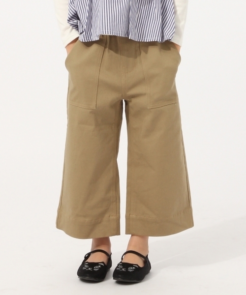 GLOBAL WORK（グローバルワーク）の「【キッズ】ベイカーワイドパンツ/776555（その他パンツ・キッズ・カーキ/ブラウン・MEDIUM/LARGE/SMALL/X-LARGE/XX-LARGE）」の2枚目の写真