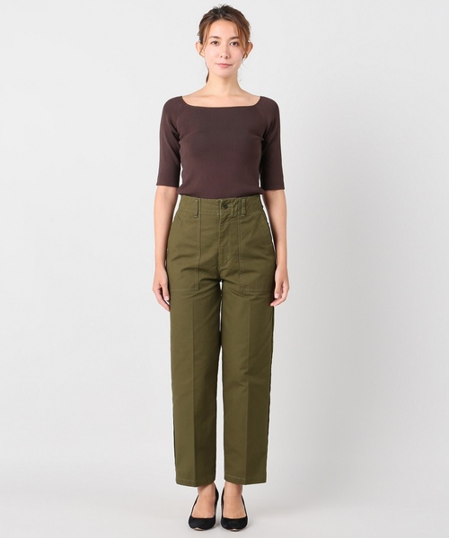 plage(プラージュ)の「ハイウエストベイカーパンツ◆(その他パンツ・レディース・ホワイト/オリーブ・38/36/34/32)」の16枚目の写真