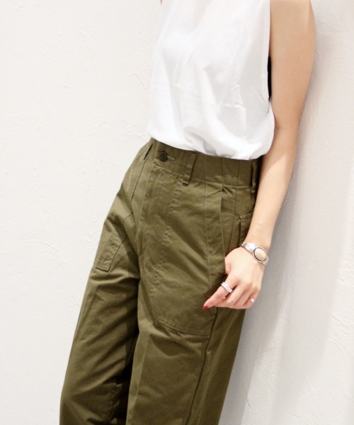 plage(プラージュ)の「ハイウエストベイカーパンツ◆(その他パンツ・レディース・ホワイト/オリーブ・38/36/34/32)」の21枚目の写真